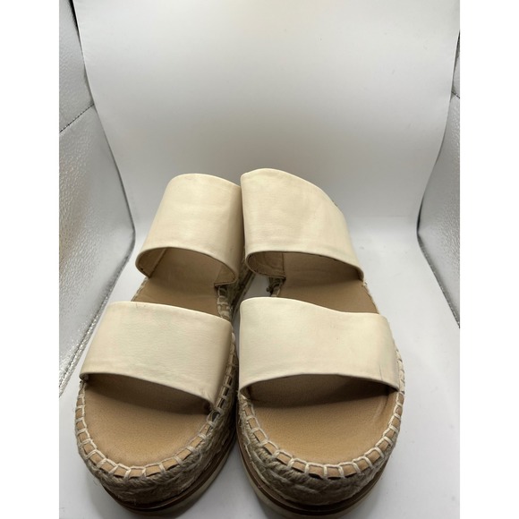 Shoes - ESPRIT‎ Women Beige Platform Espadrille Slide Sandals Size 9.5M Katalina
